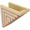 Ekena Millwork 6"W x 12"D x 12"H Classic Landon Rough Cedar Woodgrain TimberThane Corbel, Primed Tan CORUR06X12X12LANRCPR - alternate 6